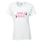 Girls Rule T-Shirt Available in Black Grey and White TF25CL15