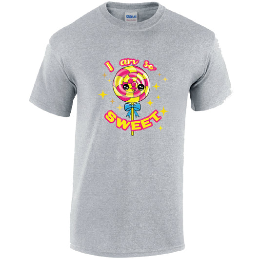 I Am So Sweet Cotton T-Shirt Available in Black Grey and White TM25CL17