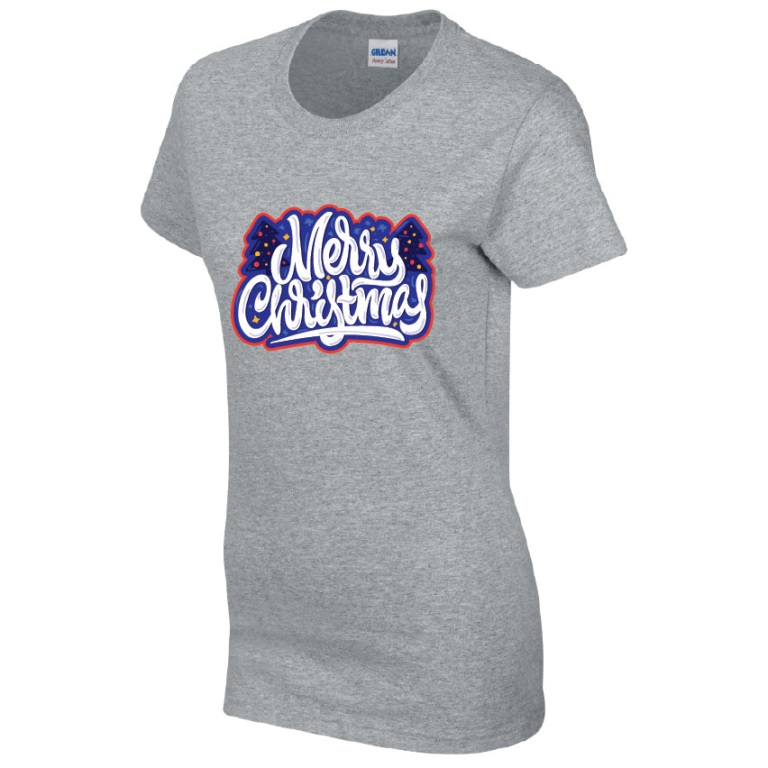 Merry Christmas T-Shirt Available in Black Grey and White TF25CL19