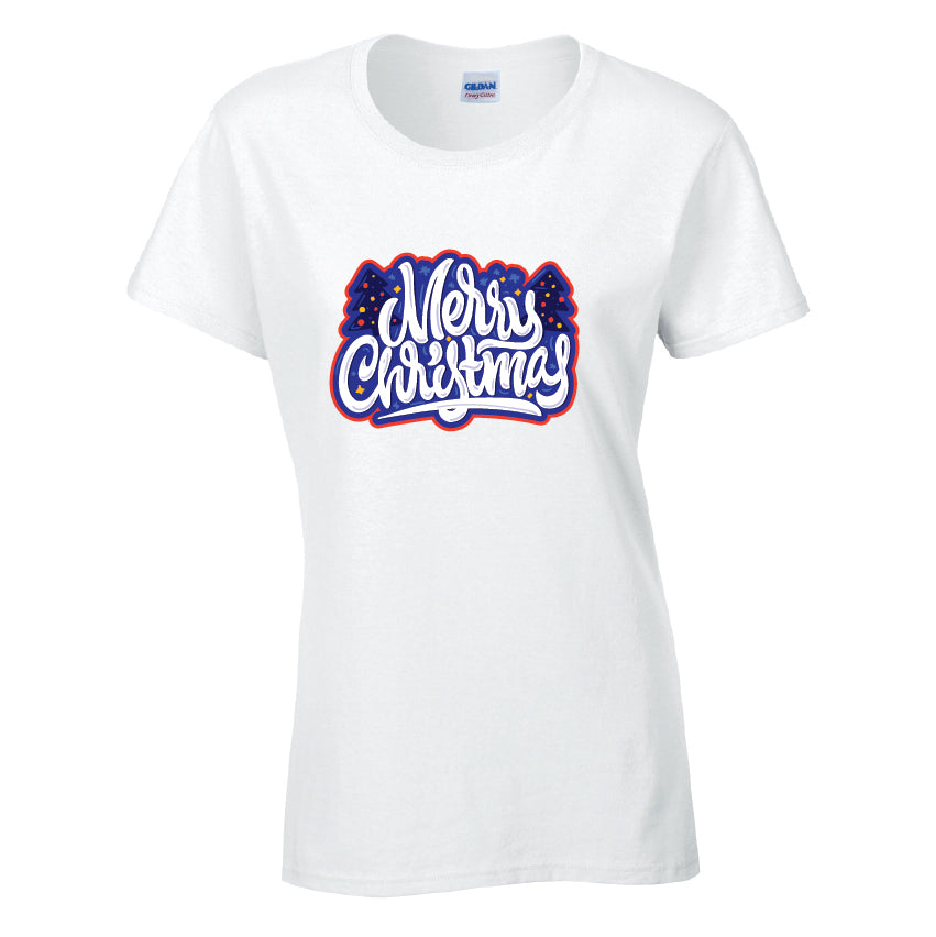Merry Christmas T-Shirt Available in Black Grey and White TF25CL19