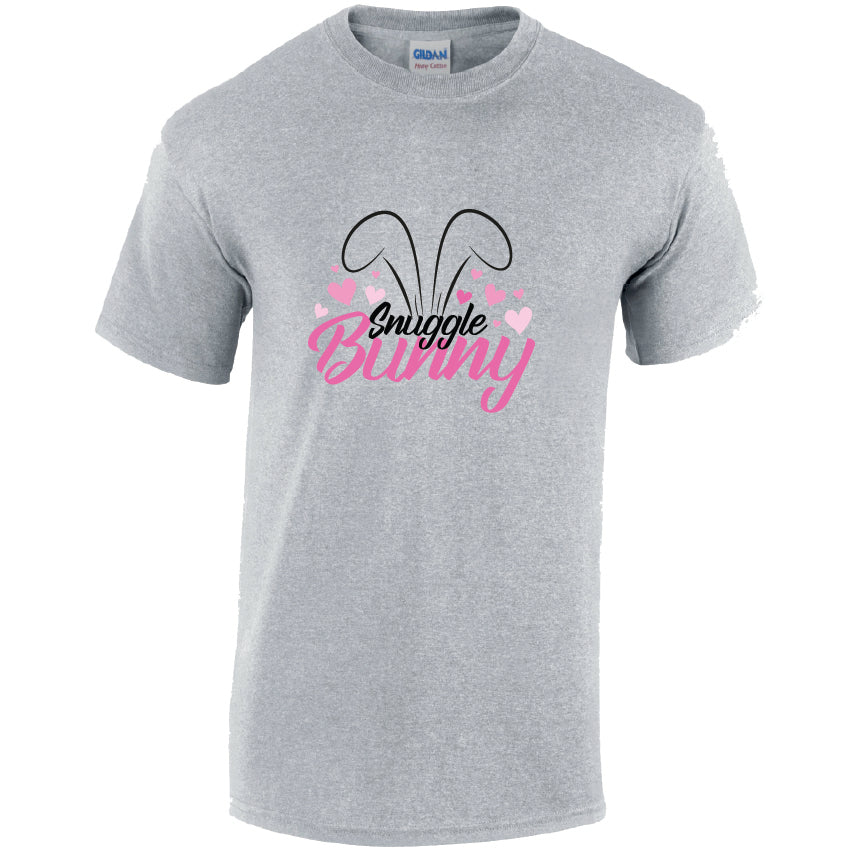 CL21 Snuggle Bunny Unisex Cotton T-Shirts Various Sizes & Colours Available