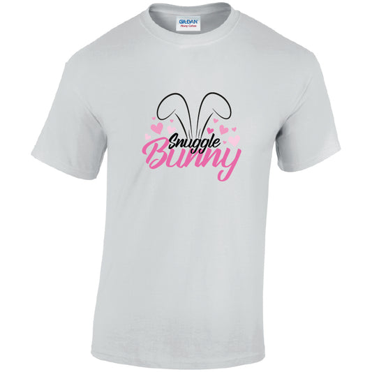 Snuggle Bunny Cotton T-Shirt Available in Black Grey and White TM25CL21