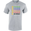Proud Of My Self Cotton T-Shirt Available in Black Grey and White TM25CL23