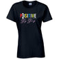 Positive Thinking Stay Strong T-Shirt Available in Black Grey and White TF25CL24