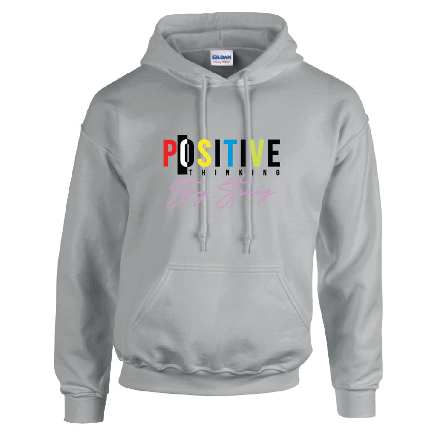 HCL24 Positive Thinking  Unisex Cotton Hoodie Various Sizes & Colours Available