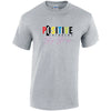 Positive Thinking Mental Health Cotton T-Shirt Available in Black Grey and White TM25CL24