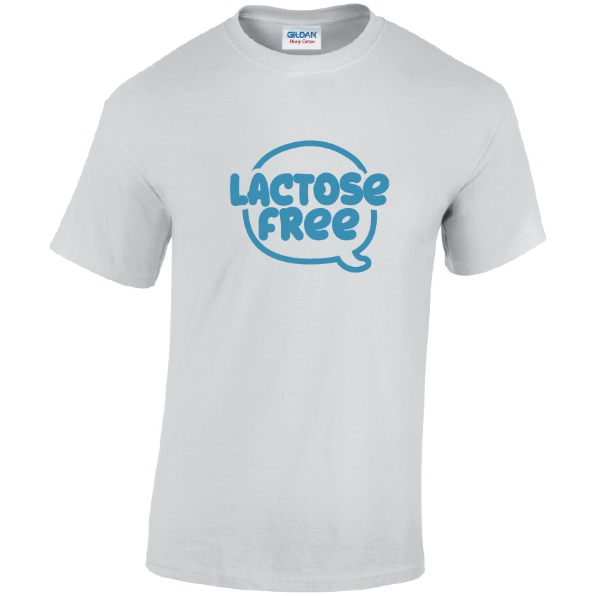 Lactose Free Cotton T-Shirt Available in Black Grey and White TM25CL25