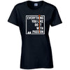 Everything You Like Do It With Passion T-Shirt Available in Black Grey and White TF25CL27