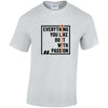 Everything You Like Do It With Passion Cotton T-Shirt Available in Black Grey and White TM25CL27