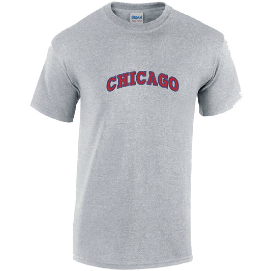 Chicago Cotton T-Shirt Available in Black Grey and White TM25CL29