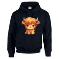 HCL02 Highland Cow Unisex Cotton Hoodie Various Sizes & Colours Available