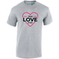 True Love Story Cotton T-Shirt Available in Black Grey and White TM25CL32