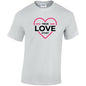 True Love Story Cotton T-Shirt Available in Black Grey and White TM25CL32