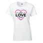 True Love Story T-Shirt Available in Black Grey and White TF25CL32