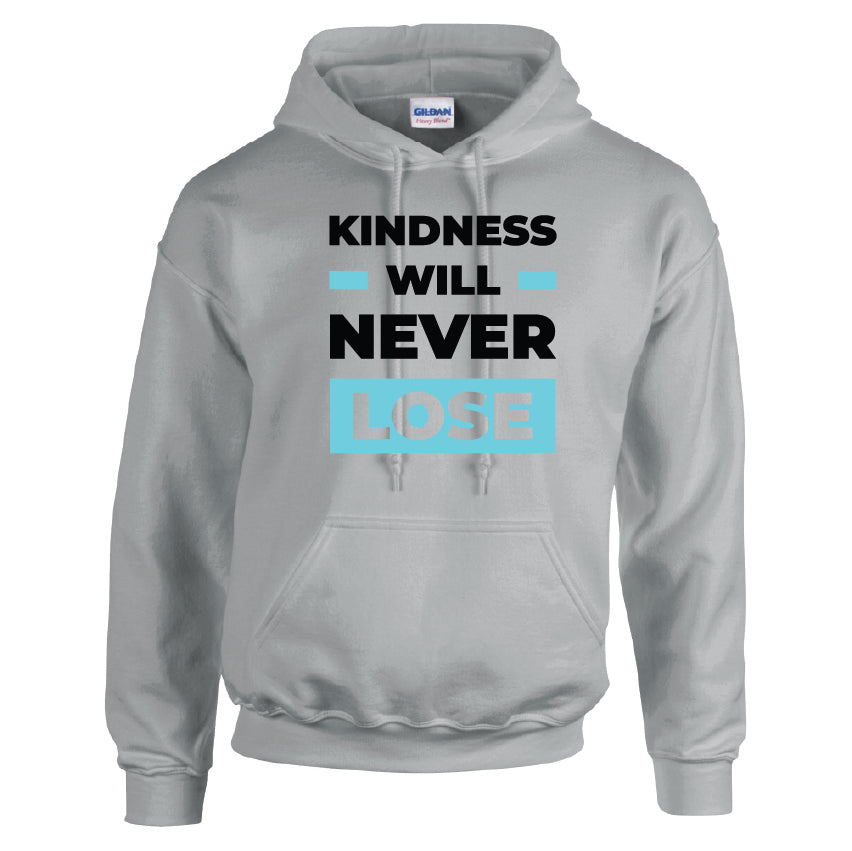 HCL34 Kindness Will Never Lose Unisex Cotton Hoodie Various Sizes & Colours Available