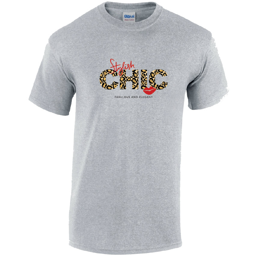 Stylish Chick Cotton T-Shirt Available in Black Grey and White TM25CL35