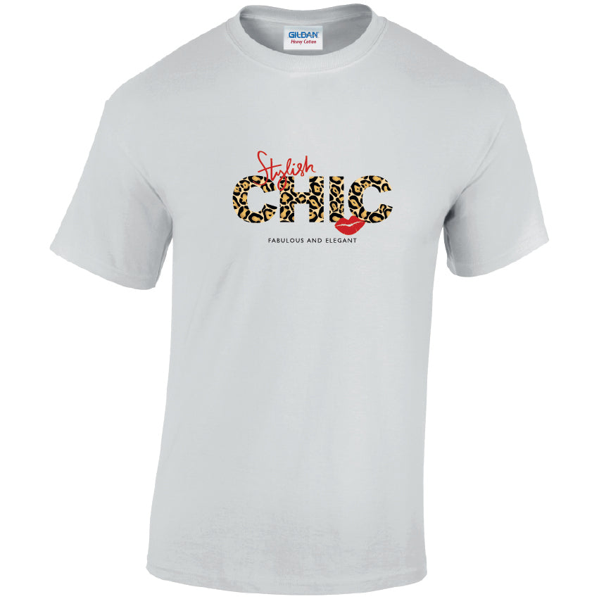 Stylish Chick Cotton T-Shirt Available in Black Grey and White TM25CL35