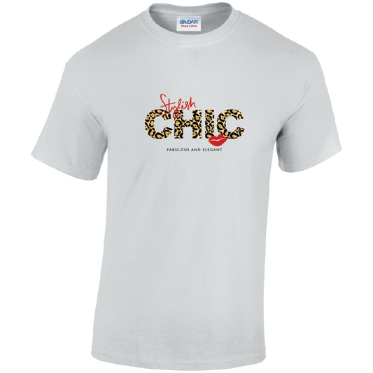 Stylish Chick Cotton T-Shirt Available in Black Grey and White TM25CL35