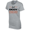 Just Enjoy This Life T-Shirt Available in Black Grey and White TF25CL37