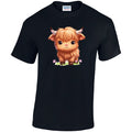 CL03 Highland Cow Unisex Cotton T-Shirts Various Sizes & Colours Available