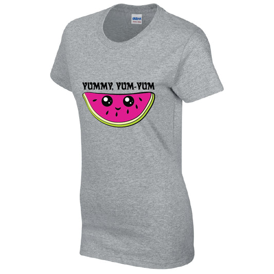 Yummy Yum-Yum T-Shirt Available in Black Grey and White TF25CL41