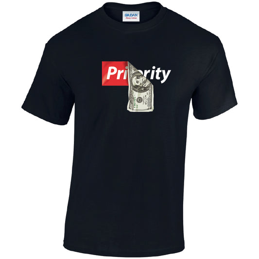Priority Cotton T-Shirt Available in Black Grey and White TM25CL43