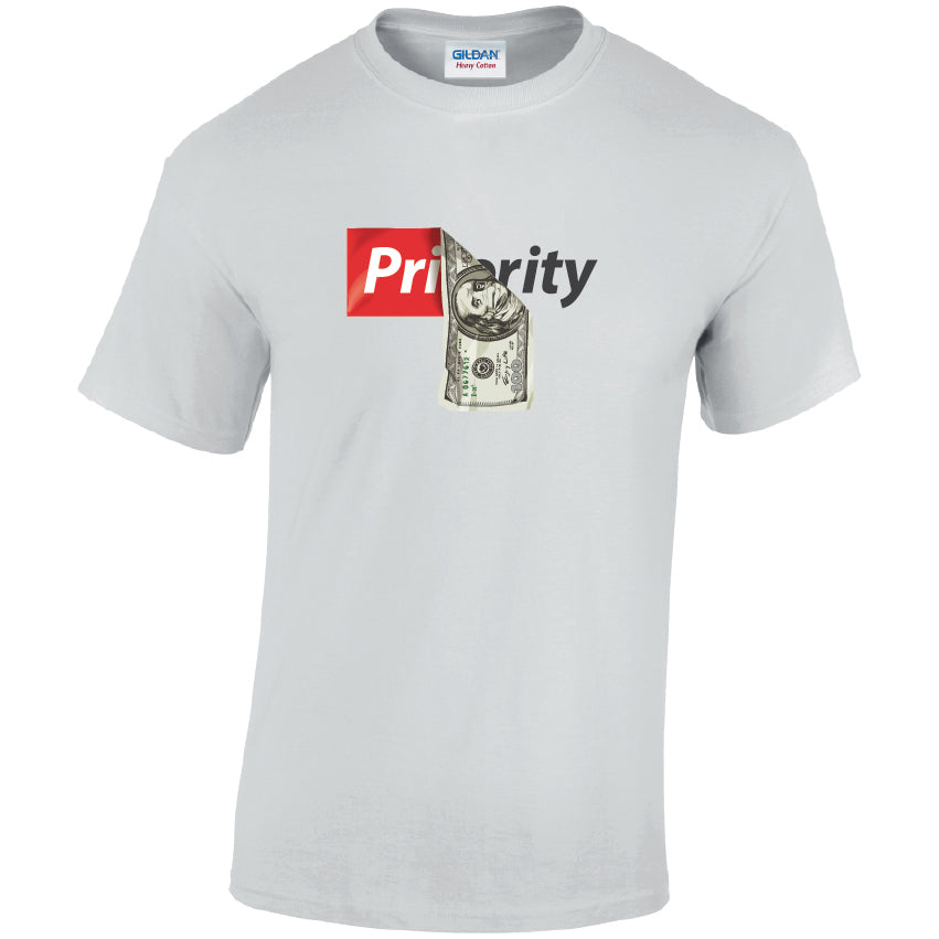 Priority Cotton T-Shirt Available in Black Grey and White TM25CL43
