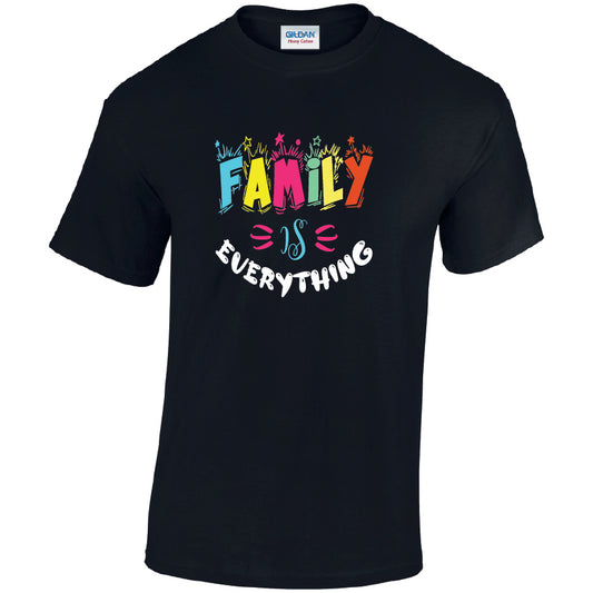Family Is Everything Cotton T-Shirt Available in Black Grey and White TM25CL45