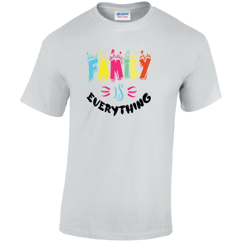 Family Is Everything Cotton T-Shirt Available in Black Grey and White TM25CL45