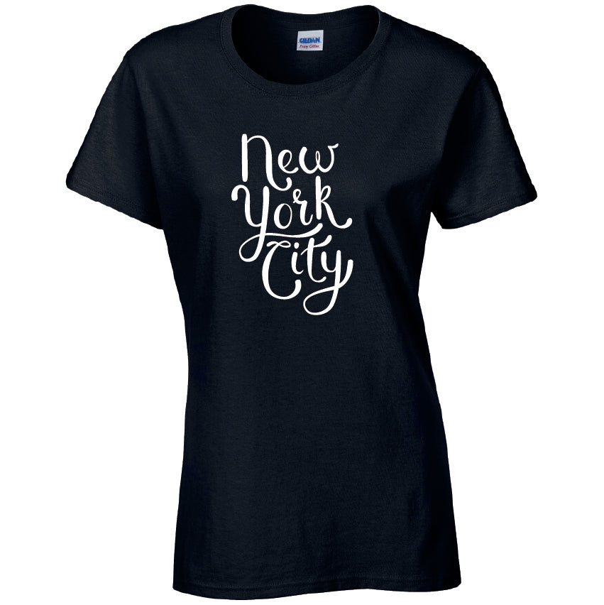 New York City Cotton T-Shirt Available in Black Grey and White TF25CL04
