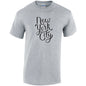 New York City Cotton T-Shirt Available in Black Grey and White TM25CL04