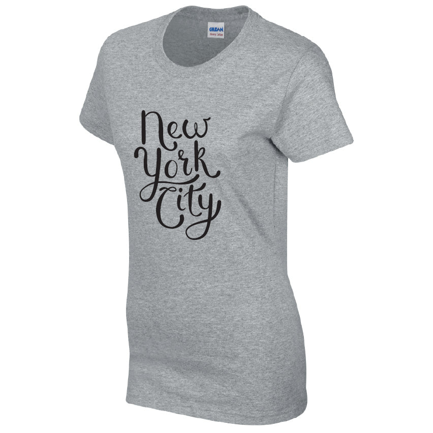 New York City Cotton T-Shirt Available in Black Grey and White TF25CL04