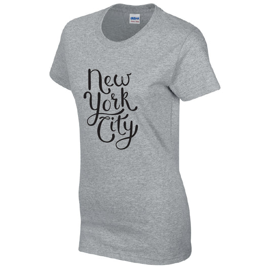 New York City Cotton T-Shirt Available in Black Grey and White TF25CL04