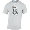 New York City Cotton T-Shirt Available in Black Grey and White TM25CL04