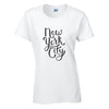 New York City Cotton T-Shirt Available in Black Grey and White TF25CL04