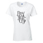 New York City Cotton T-Shirt Available in Black Grey and White TF25CL04