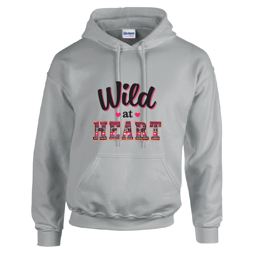HCL06 Wild At Heart  Unisex Cotton Hoodie Various Sizes & Colours Available
