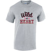 Wild At Heart Cotton T-Shirt Available in Black Grey and White TM25CL06