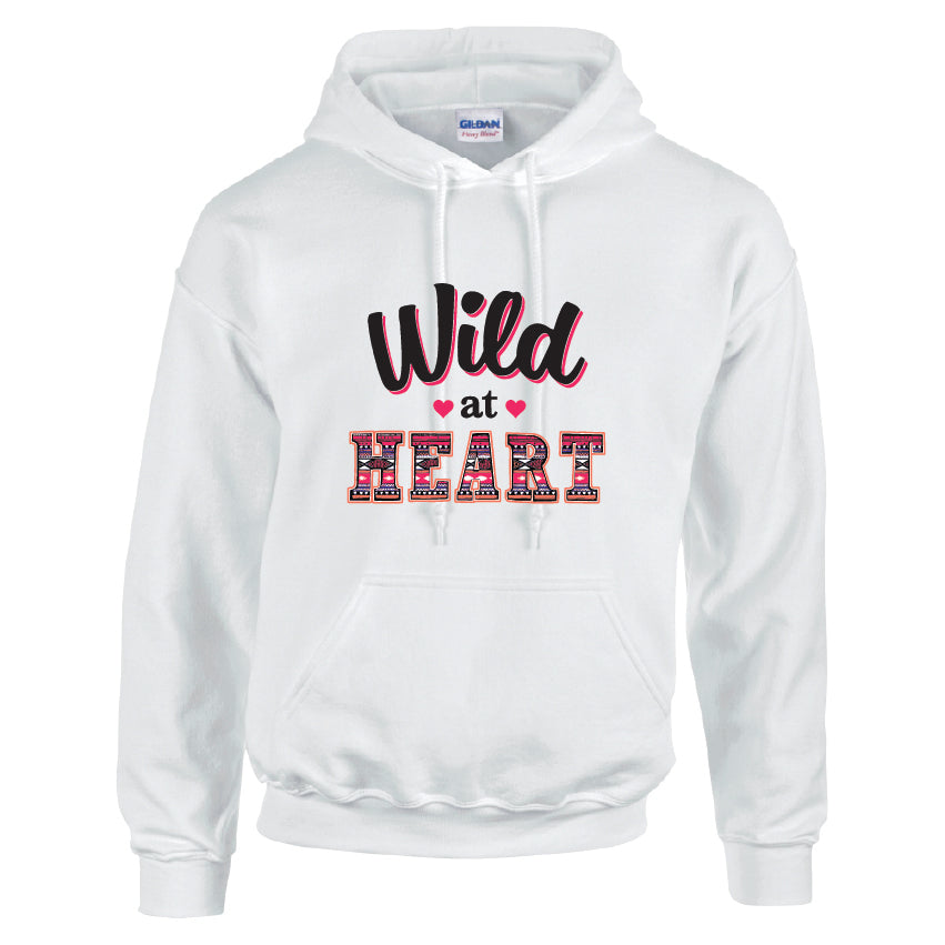 HCL06 Wild At Heart  Unisex Cotton Hoodie Various Sizes & Colours Available