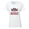Wild At Heart Cotton T-Shirt Available in Black Grey and White TF25CL06