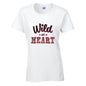 Wild At Heart Cotton T-Shirt Available in Black Grey and White TF25CL06