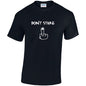 Dont Stare Cotton T-Shirt Available in Black Grey and White TM25CL08