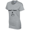 Dont Stare Cotton T-Shirt Available in Black Grey and White TF25CL08