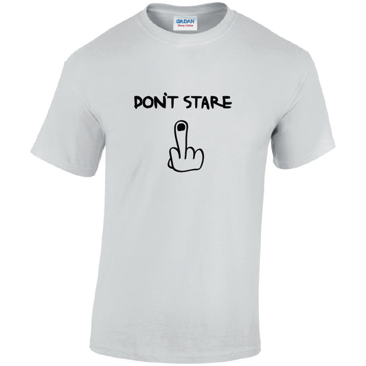 Dont Stare Cotton T-Shirt Available in Black Grey and White TM25CL08