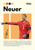 FOOT25 Manuel Neuer (1986) Printed | Premium Waterproof & Tear Resistant Full Colour Posters