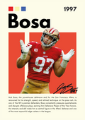 NFL25 Nick Bosa (1997) Printed | Premium Waterproof & Tear Resistant Full Colour Posters