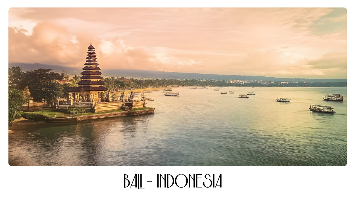PP25 Bali Indonesia Panoramic Premium Waterproof & Tear Resistant Poster