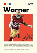 NFL26 Fred Warner (1996) Printed | Premium Waterproof & Tear Resistant Full Colour Posters