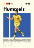 FOOT27 Mats Hummels (1988) Printed | Premium Waterproof & Tear Resistant Full Colour Posters