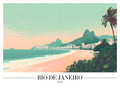 DAH28 Rio De Janeiro Printed | Premium Waterproof & Tear Resistant Full Colour Posters